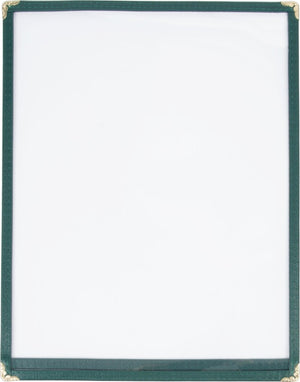 Omcan - Green Three Page Menu Holder, Pack of 50 - 39803