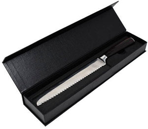 Omcan - Gyuto Damascus Style 8″ Slicer Forged Knife with Gift Box, Pack of 5 - 47910