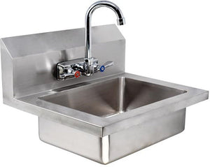 Omcan - Hand Sink with Faucet and Drain Basket - 44585