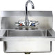 Omcan - Hand Sink with Faucet and Drain Basket - 44585