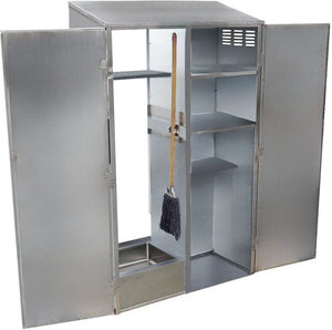 Omcan - Janitor Cabinet, 2 Doors with Left Mop Sink, Service Faucet and Hose - 48231