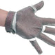 Omcan - Large Five Finger Stainless Steel Mesh Glove with Blue Silicone Strap, Pack of 2 - 44350