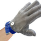 Omcan - Large Mesh Gloves with Blue Strap, Pack of 2 - 13556