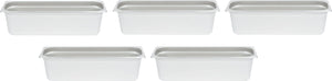 Omcan - Long 6" Deep 1/2-Size Stainless Steel Steam Table Pan, Pack of 5 - 80618