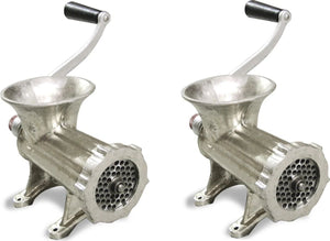 Omcan - No. #22 Cast Iron Light-Duty Manual Meat Mincer, Pack of 2 - 23542