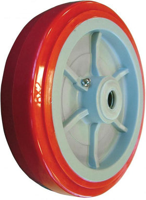 Omcan - Orange Wheel for 44679 and 44680 Utility Carts, Pack of 5 - 13121