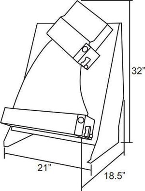 Omcan - Pizza Moulder with 15.75" Max Roller Width - 13177