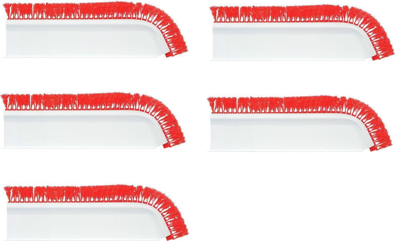 Omcan - Red Curved 3" x 30" Divider with 2" Parsley, Pack of 5 - 10817