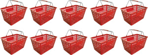 Omcan - Red Shopping Basket, Pack of 10- 13025