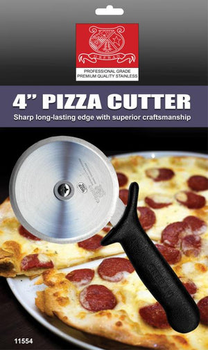 Omcan - Retail-Ready 4" Pizza Cutter, Pack of 5 - 21875