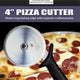 Omcan - Retail-Ready 4" Pizza Cutter, Pack of 5 - 21875