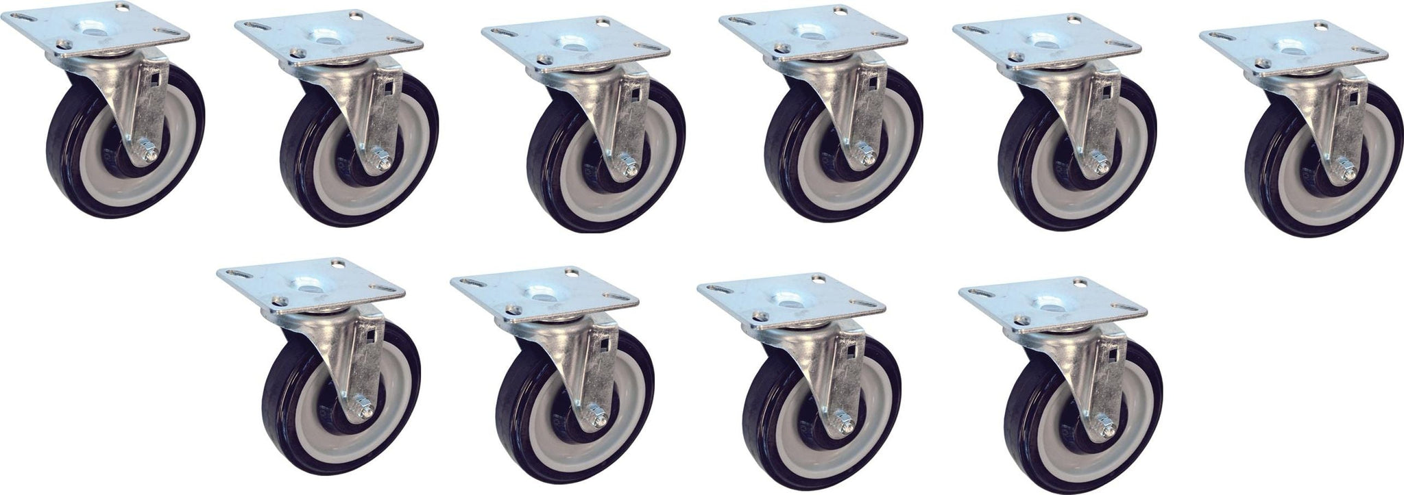 Omcan - Rotating Caster For Chrome Meshed Top Stock Cart, Pack of 10- 13117