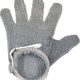 Omcan - Small Five Finger Stainless Steel Mesh Glove with White Silicone Strap, Pack of 2 - 44352