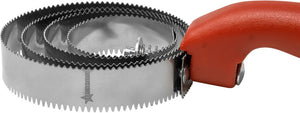 Omcan - Spiral Stainless Steel Fish Scaler With Red Plastic Handle, Pack of 12 - 47089