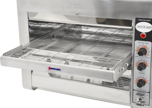 Omcan - Stainless Steel Conveyor Toaster with 14" Belt - 11387