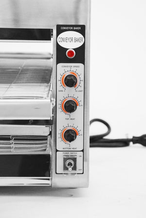 Omcan - Stainless Steel Conveyor Toaster with 14" Belt - 11387