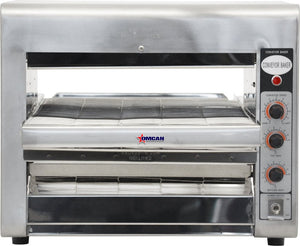 Omcan - Stainless Steel Conveyor Toaster with 14" Belt - 11387