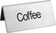 Omcan - Stainless Steel Free-Standing 'Coffee' Sign, Pack of 100 - 80139