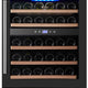 Omcan - Vinovero 23" Dual Zone Wine Cooler with 40 Bottle Capacity and Black Full Glass Door - 48260