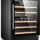 Omcan - Vinovero 23" Dual Zone Wine Cooler with 40 Bottle Capacity and Black Full Glass Door - 48260