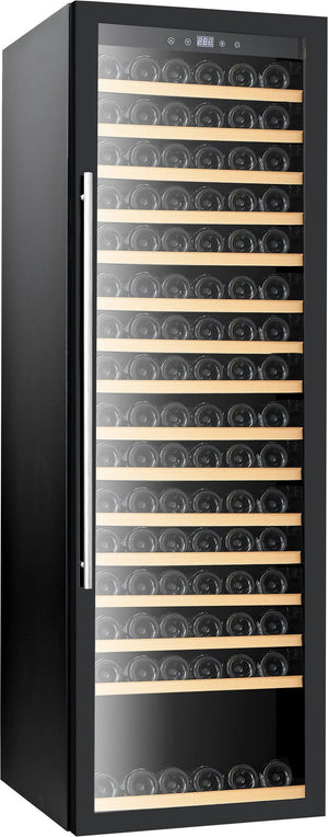 Omcan - Vinovero 27" Single Zone Wine Cooler with 192 Bottle Capacity and Black Full Glass Door - 48259