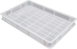 Omcan - White Plastic Tray, Pack of 2 - 40462