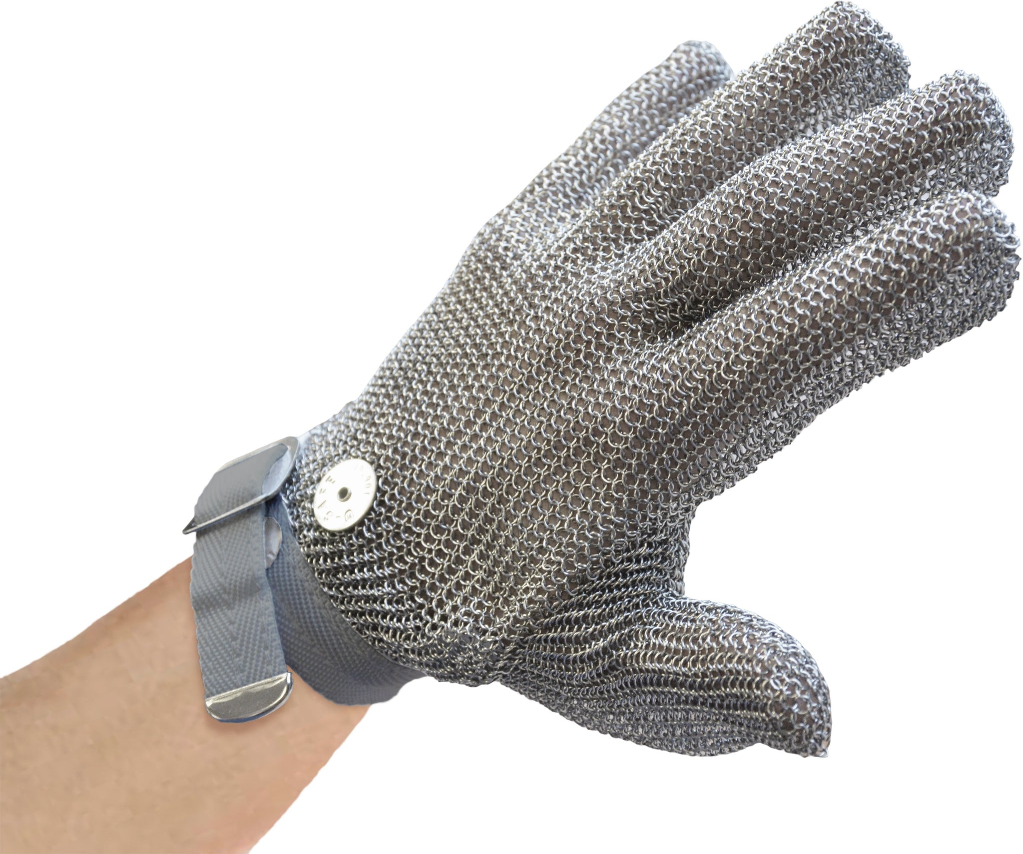 Omcan - XS Mesh Gloves with Grey Strap, Pack of 2 - 13560