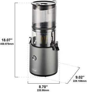 Omega - 2 L Capacity Grey Effortless Batch Juicer - JC2022GY11