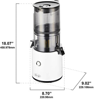 Omega - 2 L Capacity White Effortless Batch Juicer - JC2022WHT11