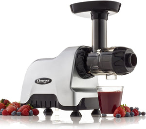 Omega - 200 Watts Compact Horizontal Nutrition System Cold Press Masticating Juicer, 7th Generation - CNC80S