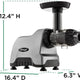 Omega - 200 Watts Compact Horizontal Nutrition System Cold Press Masticating Juicer, 7th Generation - CNC80S