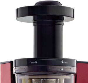 Omega - Red Vertical Square Low-Speed Masticating Juicer with Square Front - VSJ843QR