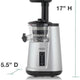 Omega - Silver 365 Vertical Cold Press Masticating Juicer - JC3000SV13