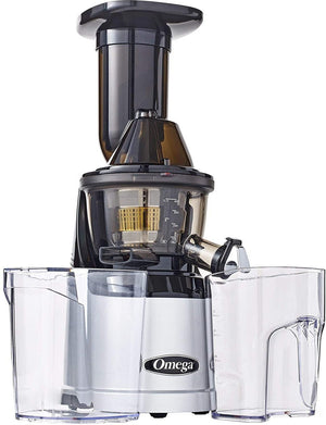 Omega - Silver MegaMouth Vertical Low-Speed Masticating Juicer - MMV700S