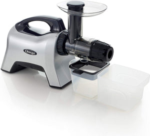 Omega - Silver Premium Horizontal Juicer & Nutrition System, Slow Masticating, 7th Generation - NC1000HDS