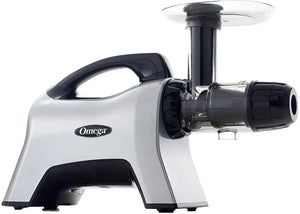 Omega - Silver Premium Horizontal Juicer & Nutrition System, Slow Masticating, 7th Generation - NC1000HDS