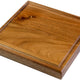 On The Table - 10" x 10" x 1.25" Brown Acacia Wood Mini Chop With Juice Groove - 600