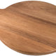 On The Table - 12.5" Brown Acacia Wood Round Paddle Board - 104 DWS