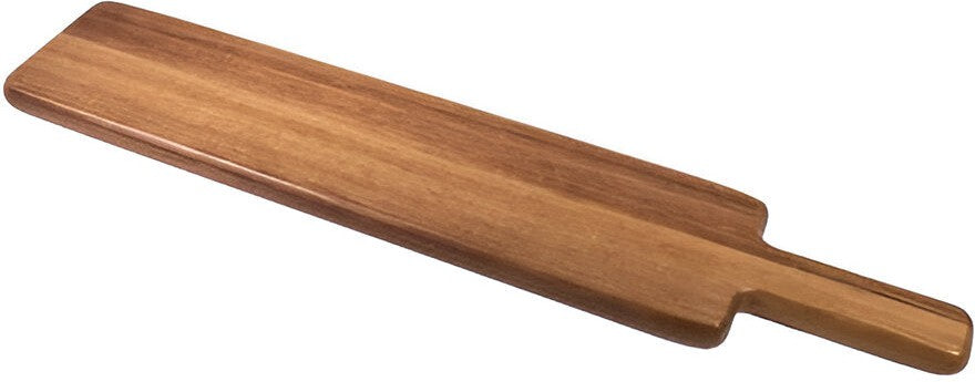 On The Table - 17.5" x 3.5" Brown Acacia Wood Blank Flight Beer/Wine Serving Paddle Board - 132-B