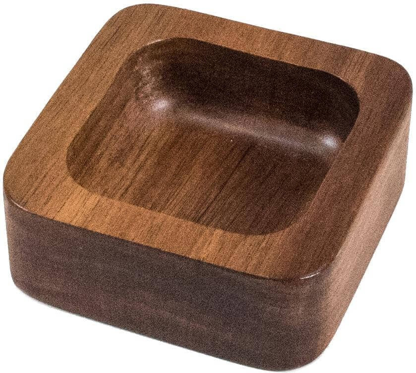 On The Table - 3.5" Brown Acacia Wood Small Snacks Bar Bowl - 1001