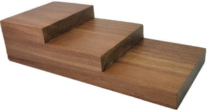 On The Table - 9" x 4" x 2.5" Brown Acacia Wood Slider Board - 502