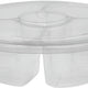 Pactiv Evergreen - 10.25" Plastic 4 Compartment Platter, Pack of 72 - YYPP0531