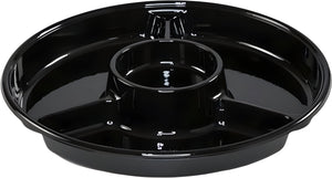 Pactiv Evergreen - 12" Deep 3 Compartment with Center Cup Plastic Platter, Pack of 25 - TV7034P