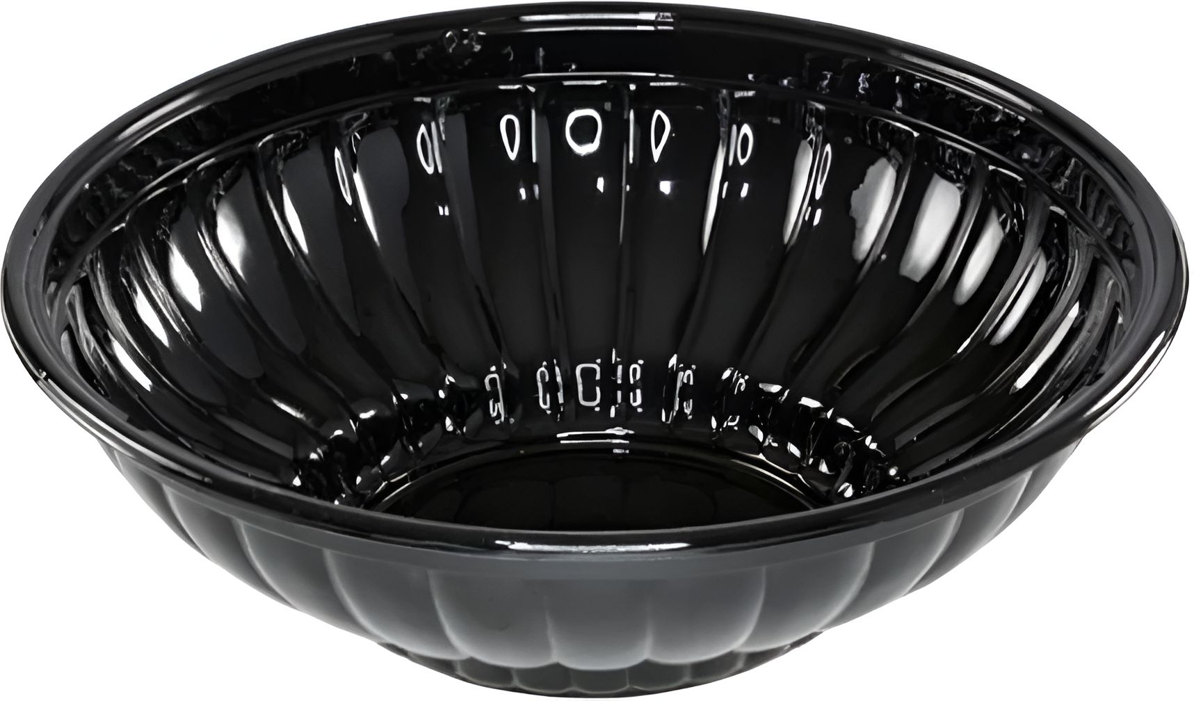 Pactiv Evergreen - 12" Mystique Deep Salad Plastic Bowls, Pack of 5 - TV7604P