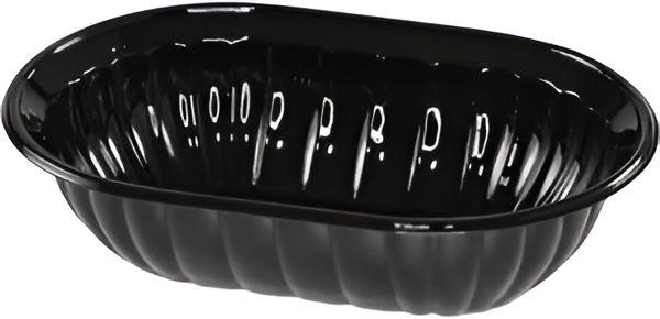 Pactiv Evergreen - 12" Mystique Oval Salad Plastic Bowls, Pack of 5 - TV7654P