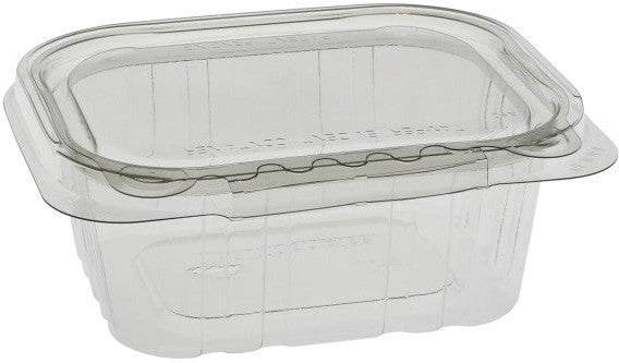 Pactiv Evergreen - 12 Oz Tamper Evident Recycled Plastic Hinged Deli Container, Clear, 304 Count - TEHL5X412