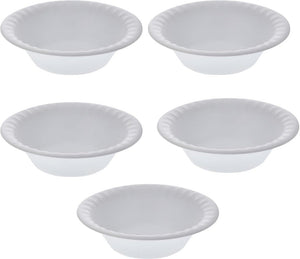 Pactiv Evergreen - 12 Oz White Non-Laminated Round Foam Bowl, Pack of 5 - YTH100120000