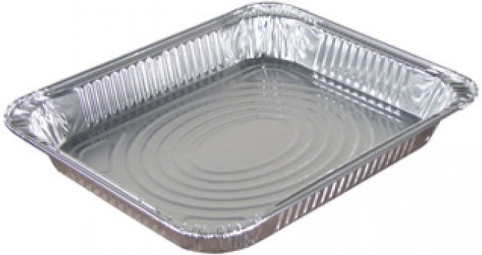 Pactiv Evergreen - 1/2 Steam Lasagna Bake Pan/Shallow Foil Containers, Pack of 100 - 70376