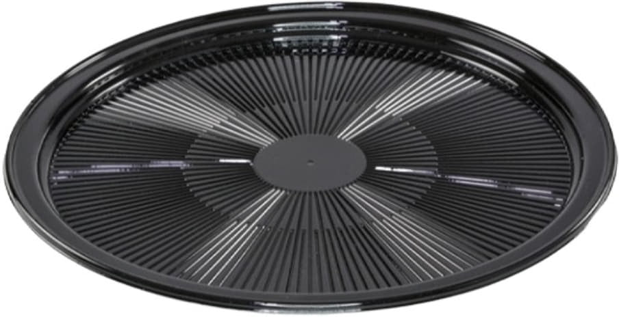 Pactiv Evergreen - 18" Mystique Black Flat Tray, Pack of 50 - YTV7204P