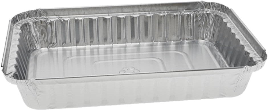 Pactiv Evergreen - 1.5 lb Oblong Aluminum Takeout Container, Pack of 400 - Y76830